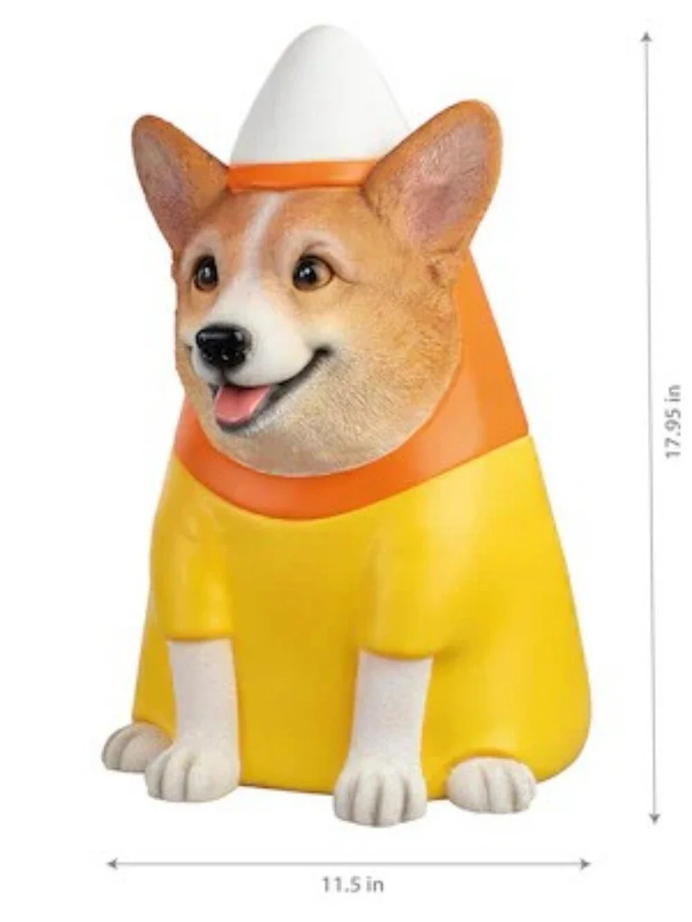 Corgi Lighted Candy Corn Halloween Decor New
